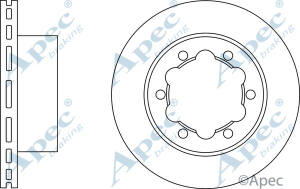 APEC BRAKING Тормозной диск DSK2450